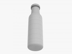Barbecue Sauce In Glass Bottle 06 3D Модель