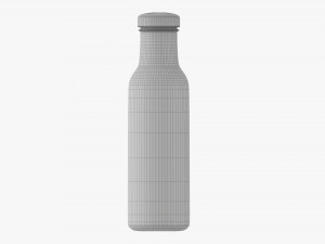 Barbecue Sauce In Glass Bottle 06 3D Модель