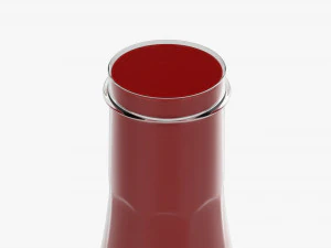 Barbecue Sauce In Glass Bottle 07 3D Model
