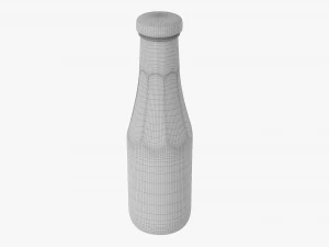 Barbecue Sauce In Glass Bottle 07 3D Model