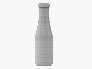 Barbecue Sauce In Glass Bottle 07 3D Model