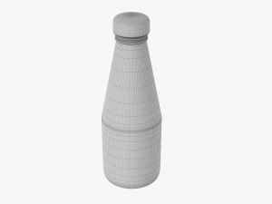 Barbecue Sauce In Glass Bottle 09 3D Model