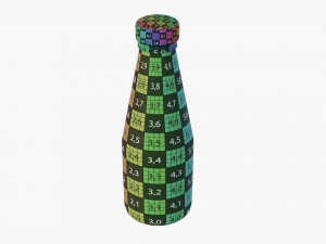 Barbecue Sauce In Glass Bottle 09 3D Model