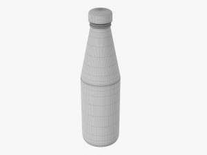 Barbecue Sauce In Glass Bottle 10 3D Модель