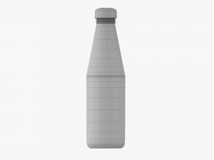 Barbecue Sauce In Glass Bottle 10 3D Модель