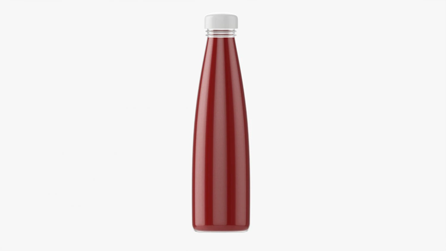 Barbecue Sauce In Glass Bottle 11 3D Model .c4d .max .obj .3ds .fbx .stl .blend 