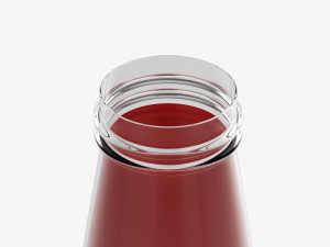 Barbecue Sauce In Glass Bottle 11 3D Model
