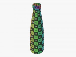 Barbecue Sauce In Glass Bottle 11 3D Model