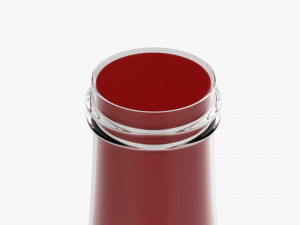 Barbecue Sauce In Glass Bottle 12 3Dモデル