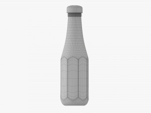 Barbecue Sauce In Glass Bottle 12 3Dモデル