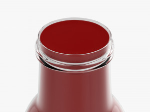 Barbecue Sauce In Glass Bottle 13 3D मॉडल