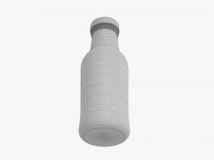 Barbecue Sauce In Glass Bottle 13 3D मॉडल