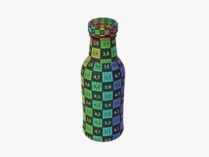 Barbecue Sauce In Glass Bottle 13 3D मॉडल