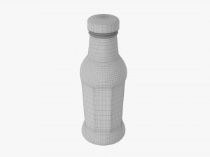 Barbecue Sauce In Glass Bottle 14 3D Модель