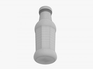 Barbecue Sauce In Glass Bottle 14 3D Модель