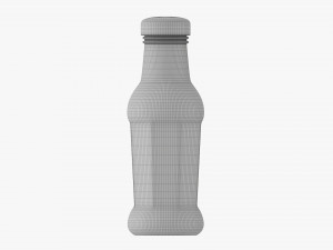 Barbecue Sauce In Glass Bottle 14 3D Модель