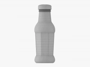Barbecue Sauce In Glass Bottle 14 3D Model