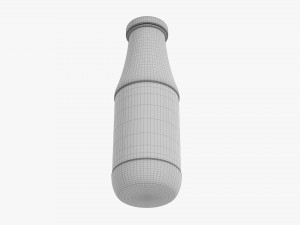 Barbecue Sauce In Glass Bottle 15 3D 모델