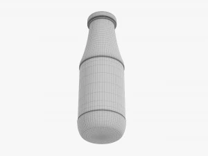 Barbecue Sauce In Glass Bottle 15 3D Model