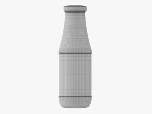 Barbecue Sauce In Glass Bottle 15 3D Model