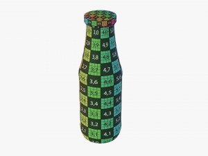 Barbecue Sauce In Glass Bottle 15 3D 모델