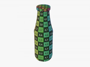 Barbecue Sauce In Glass Bottle 15 3D Model