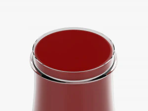 Barbecue Sauce In Glass Bottle 16 3D Model
