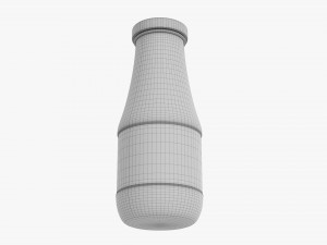 Barbecue Sauce In Glass Bottle 16 Modelo 3D