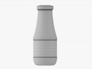 Barbecue Sauce In Glass Bottle 16 3D Model