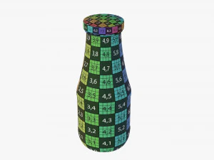 Barbecue Sauce In Glass Bottle 16 3D Model