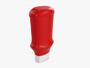 Barbecue Sauce In Plastic Bottle 01 3D-Modell