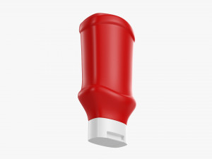Barbecue Sauce In Plastic Bottle 01 3D-Modell