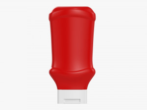 Barbecue Sauce In Plastic Bottle 01 3D-Modell