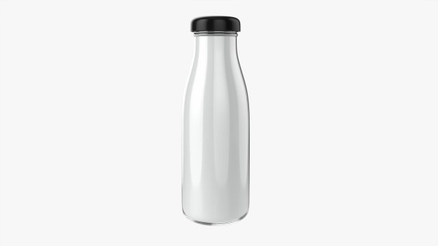 Bottle Of Milk 3D Модель .c4d .max .obj .3ds .fbx .stl .blend 