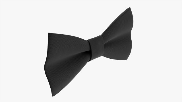 Bow Tie 01 3D Model .c4d .max .obj .3ds .fbx .stl .blend 