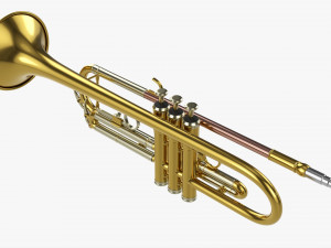 Brass Bell Trumpet 3D 模型