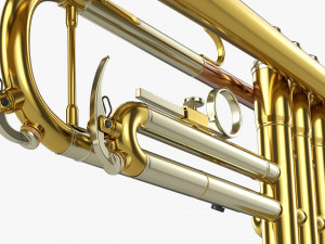 Brass Bell Trumpet 3D 模型