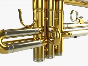 Brass Bell Trumpet 3D Model
