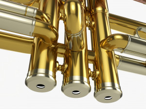 Brass Bell Trumpet 3D 模型