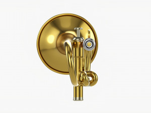 Brass Bell Trumpet 3D 模型