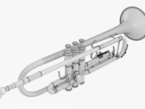 Brass Bell Trumpet 3D 模型