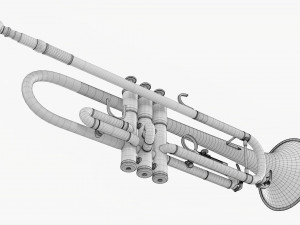 Brass Bell Trumpet 3D 模型