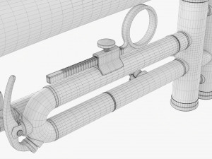 Brass Bell Trumpet 3D 模型