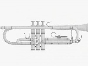 Brass Bell Trumpet 3D 模型