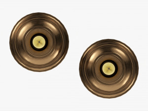 Candlestick Pair With Candles 3D Model