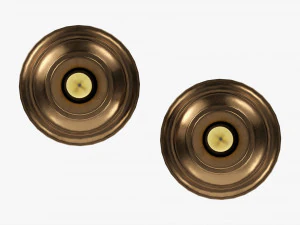 Candlestick Pair With Candles 3D Model