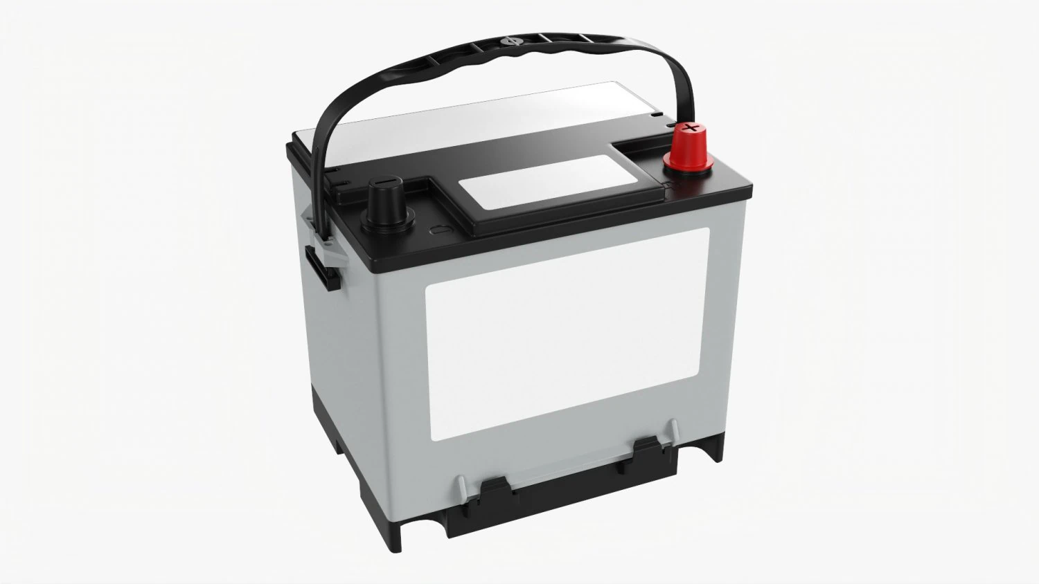 Car Battery 01 3D Model .c4d .max .obj .3ds .fbx .stl .blend 