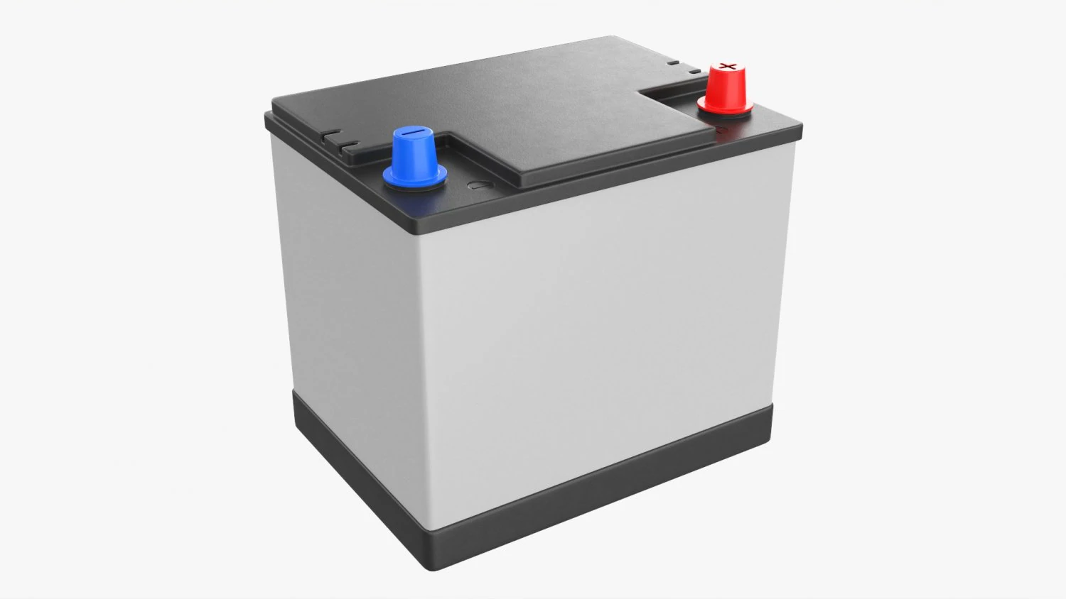 Car Battery 02 3D Model .c4d .max .obj .3ds .fbx .stl .blend 