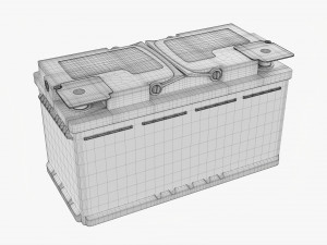 Car Battery 03 3D-Modell