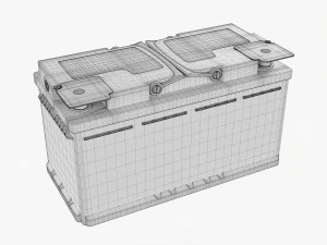Bateria de carro 03 Modelo 3D